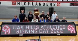 2022 OHHS Winter College Signing Day Athletes